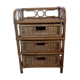 Meuble de rangement en osier