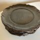 Set of 5 plates with godrons in glazed earth from Biot 1970