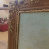 Mirror trumeau in gilded wood and stuck