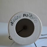 terracotta lamp base, modernist stoneware, France, 1970s