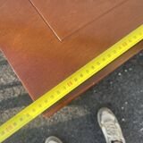 Console shelf in wood and wicker, colonial style.
