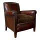 Fauteuil en cuir français, modèle Normandy, vers les années 1920