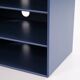 Montana bookcase – blue – 4 shelves