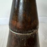 Pair of industrial stools foot in copper metal