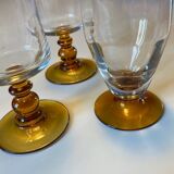 Set of 6 vintage champagne flutes