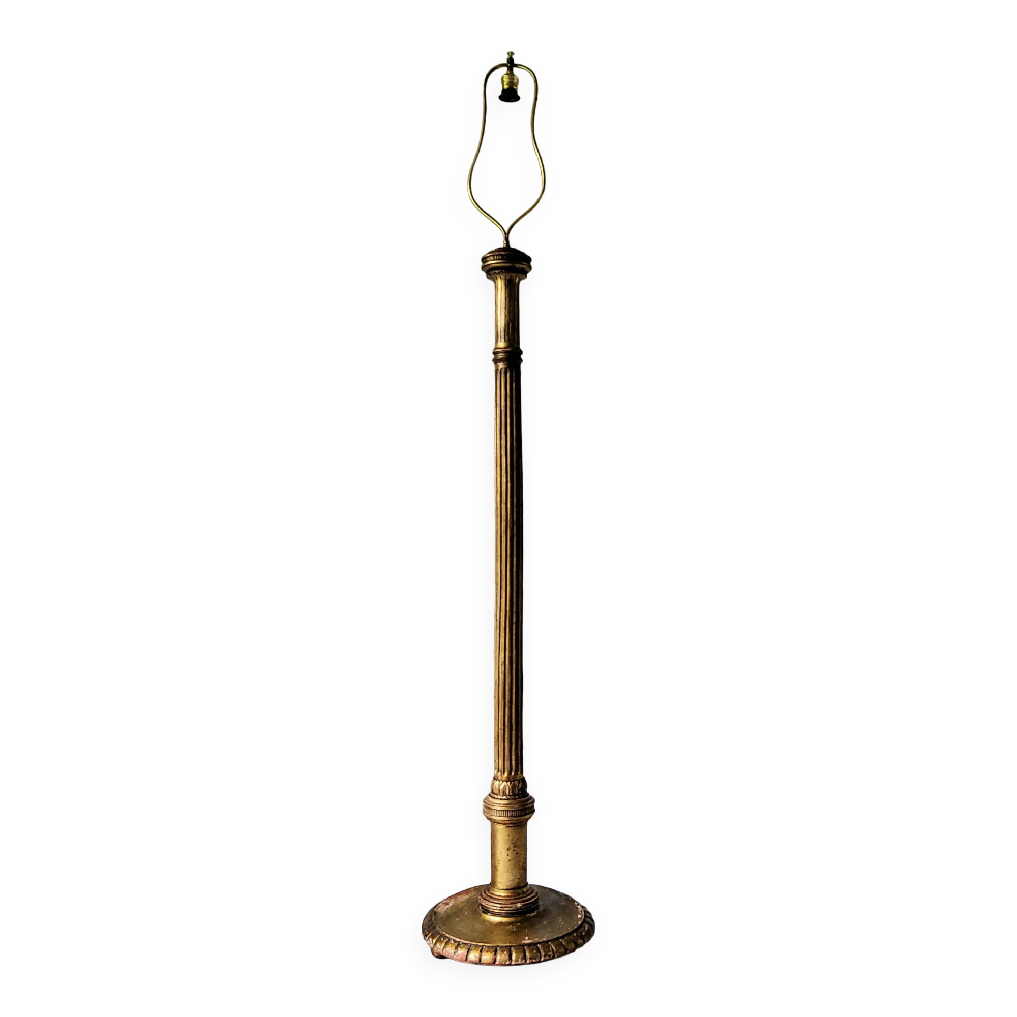 Lampadaire en bois doré