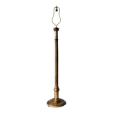 Golden wood floor lamp