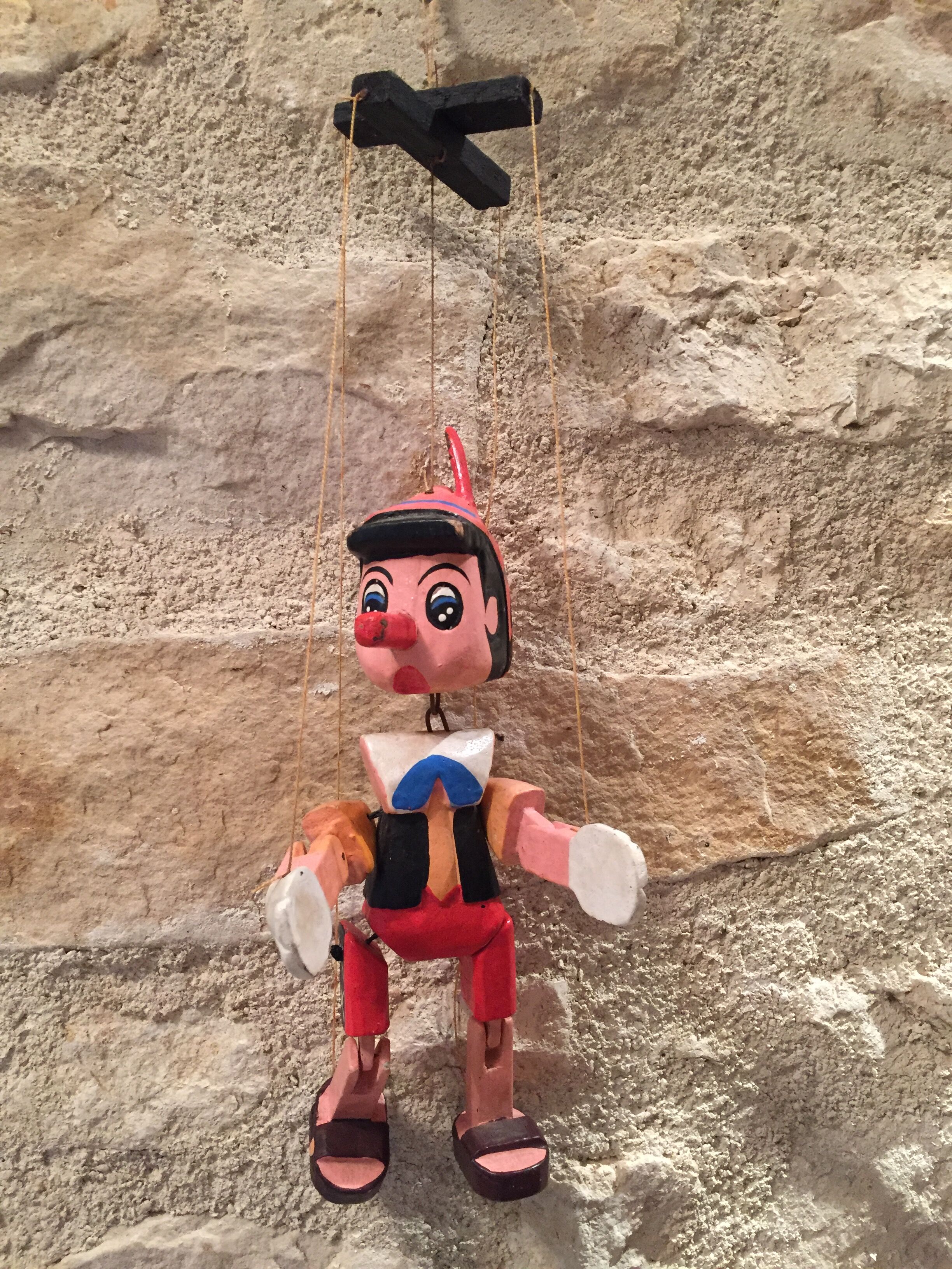 Former Pinocchio puppet