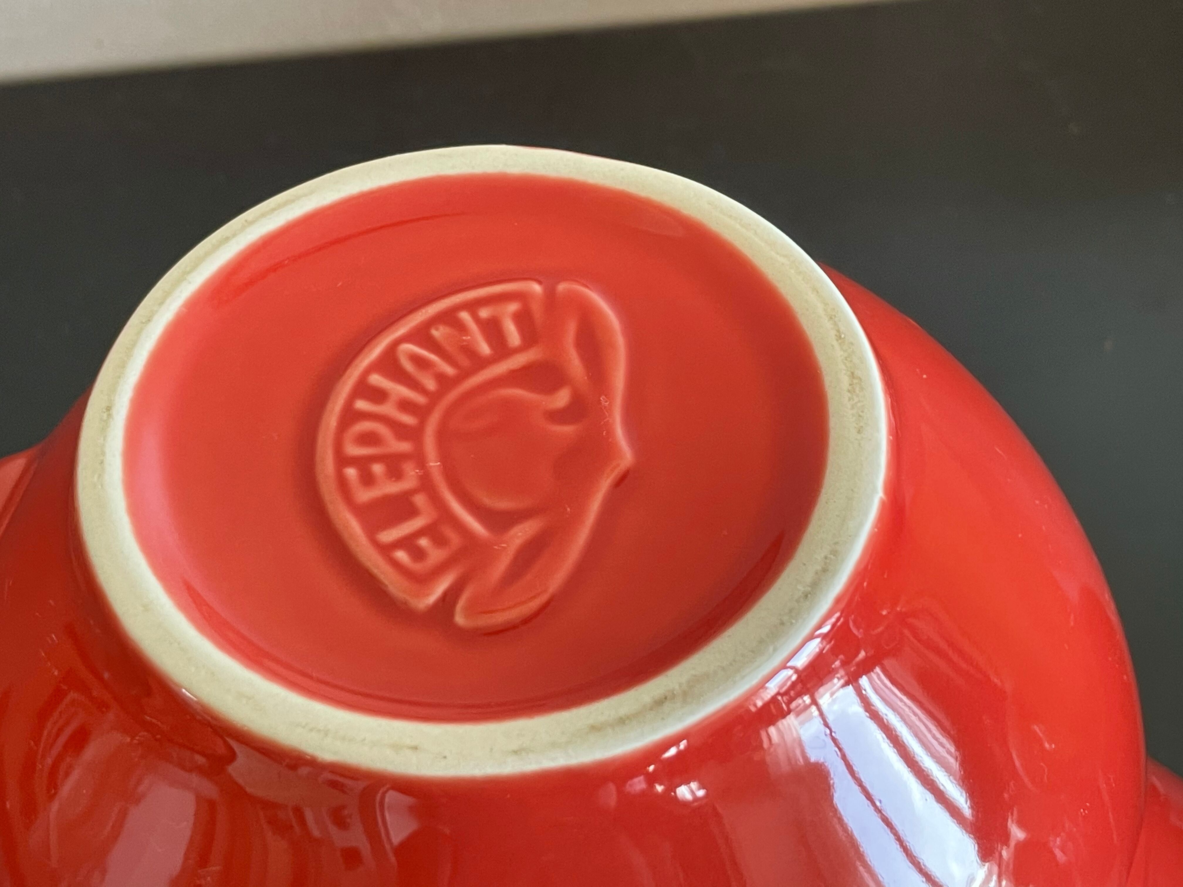 Large brick elephant teapot