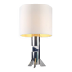 Steel sculpture table lamp