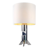 Lampe de table sculpture en acier