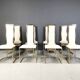 Chaises de salle à manger vintage en laiton par Belgo chrom, années 1970 - lot de 8