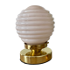 Vintage globe table lamp in pink opaline