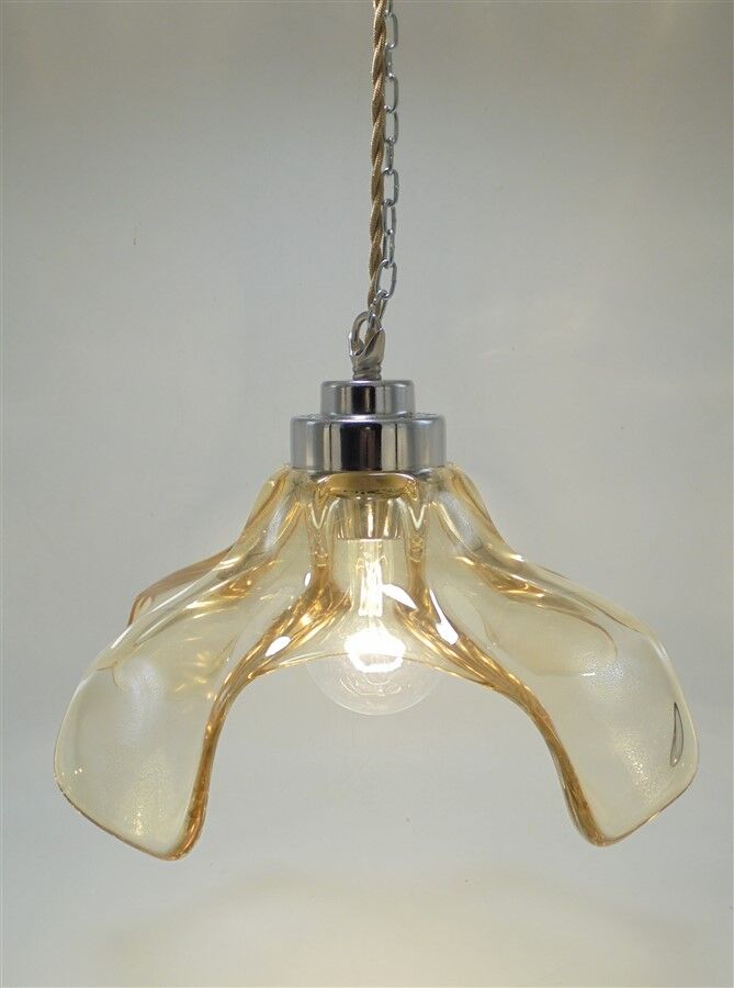 Suspension en verre or