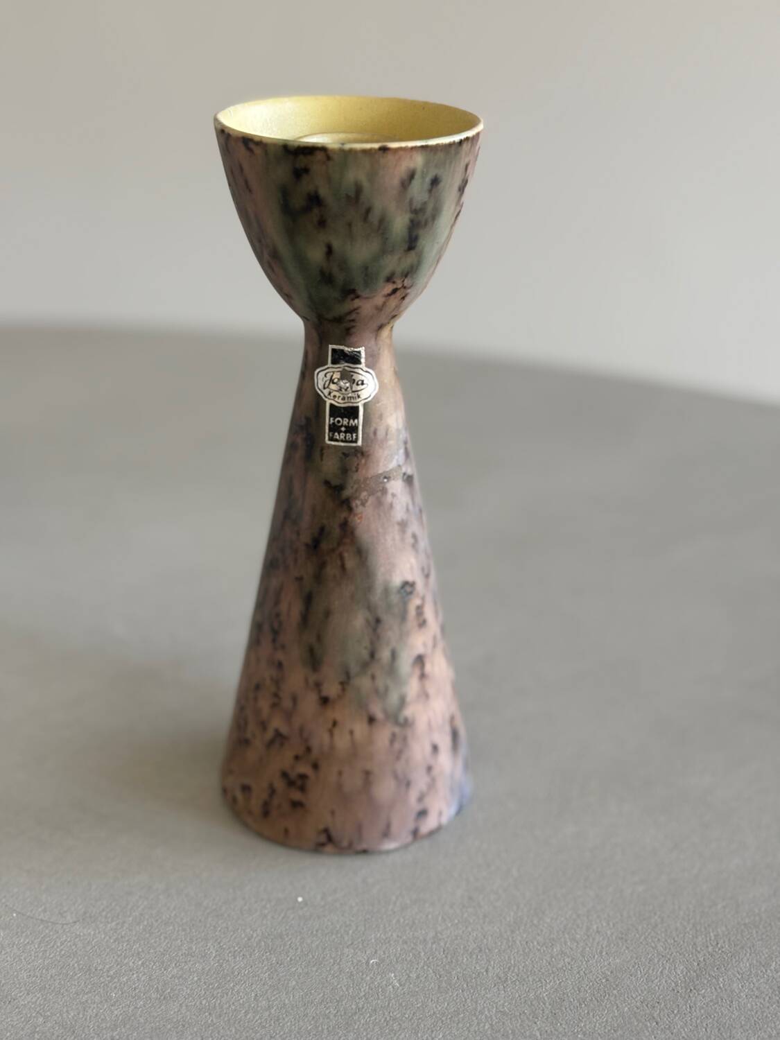 Ceramic candlestick, West Germany, 1970s