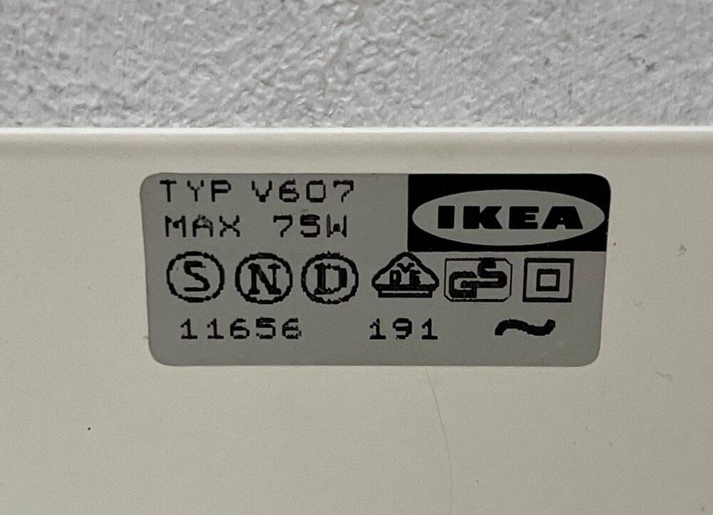 Postmodern minimalist wall lamps Type V607 from Ikea, 1980s, set of 4.