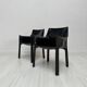 1980s Set of 2 Vintage CAB 413 Leather Armchairs by Mario Bellini - Cassina