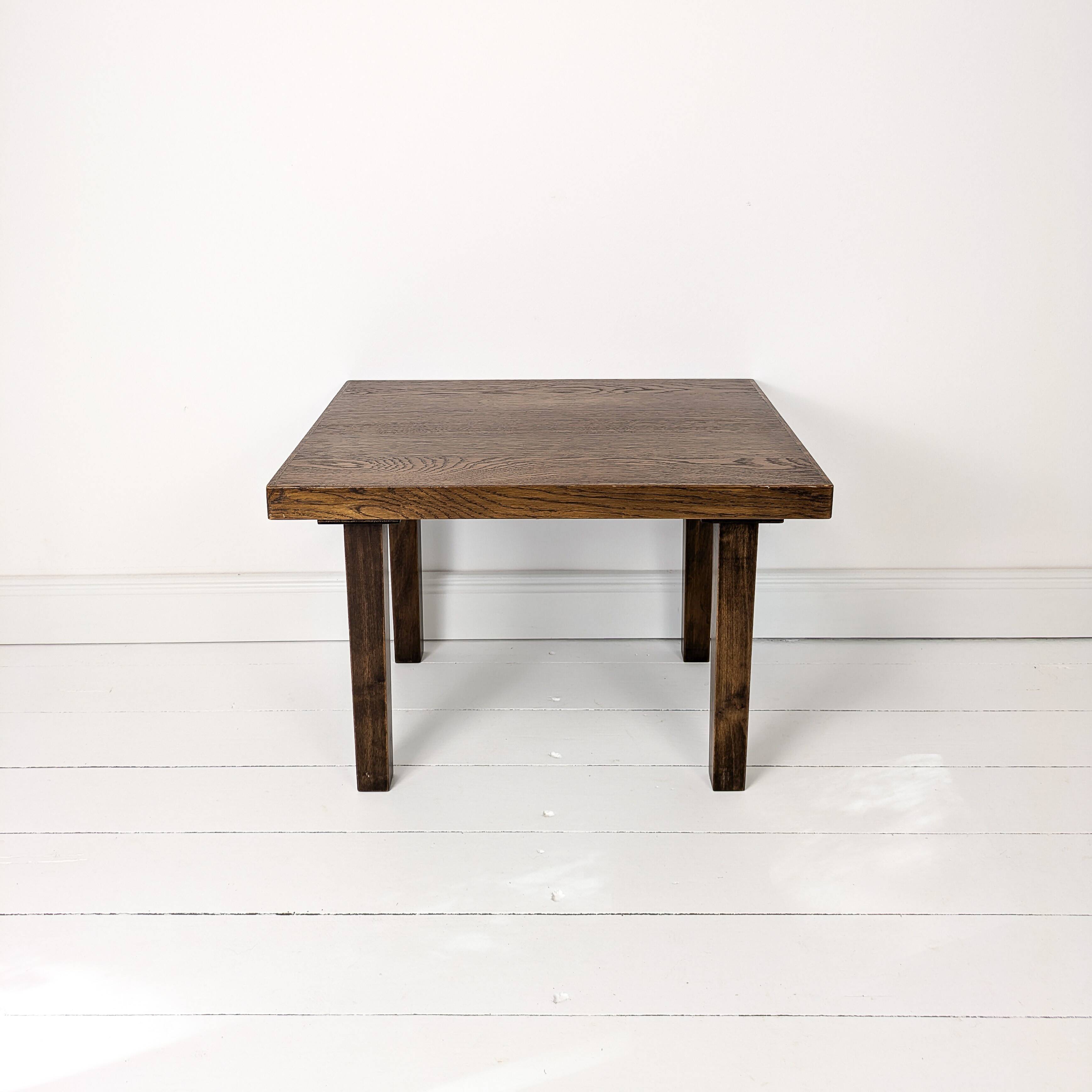 Mid Century Table d'appoint en bois massif Vintage Banc de fleurs Tabouret de fleur Design danois Ta