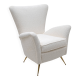 Art Dèco Italian Lounge Armchair from Hotel Bristol Merano, 50s