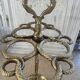 Art Nouveau style solid brass umbrella stand