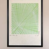 Structure 1995. kinetic lithograph signed c. du plessis