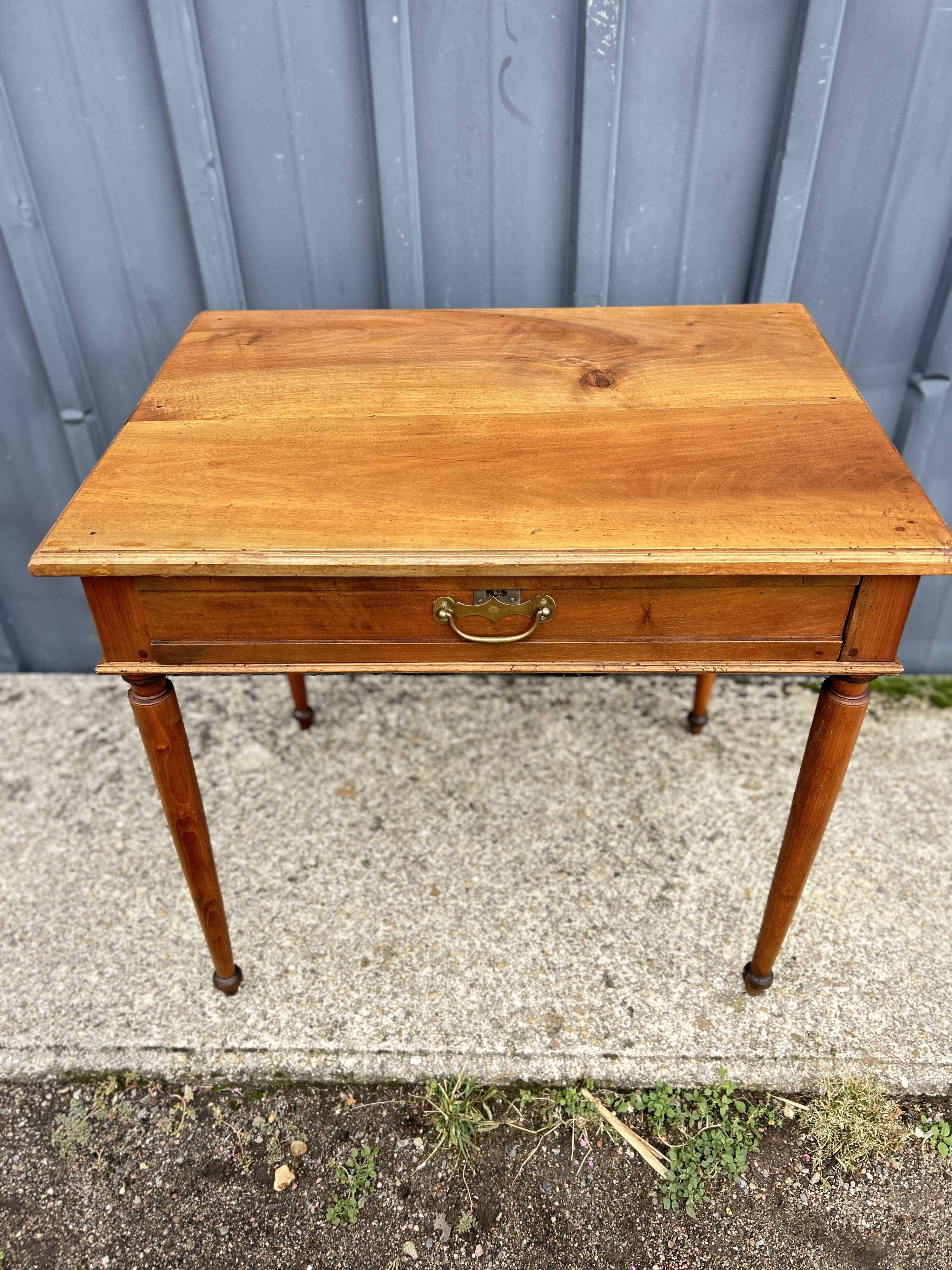 small Directoire desk in solid walnut