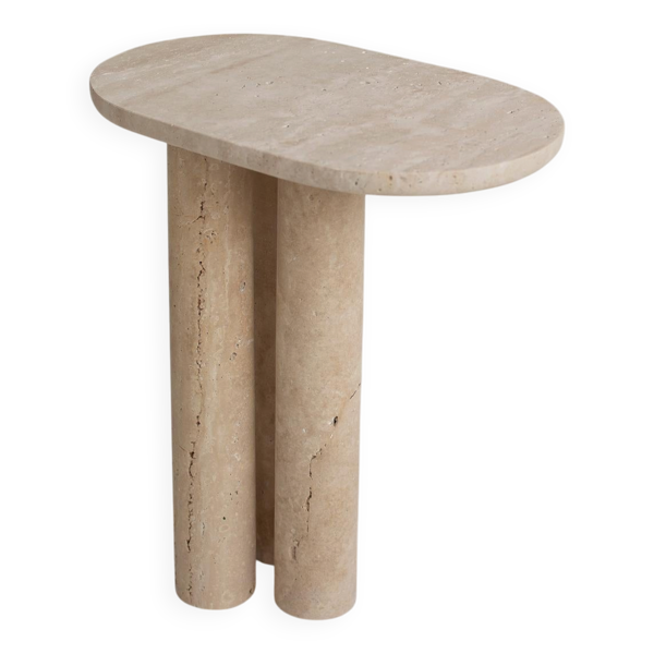 Table d'appoint Trio No. 3 en travertin