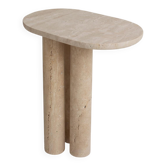 Table d'appoint Trio n° 3 en travertin