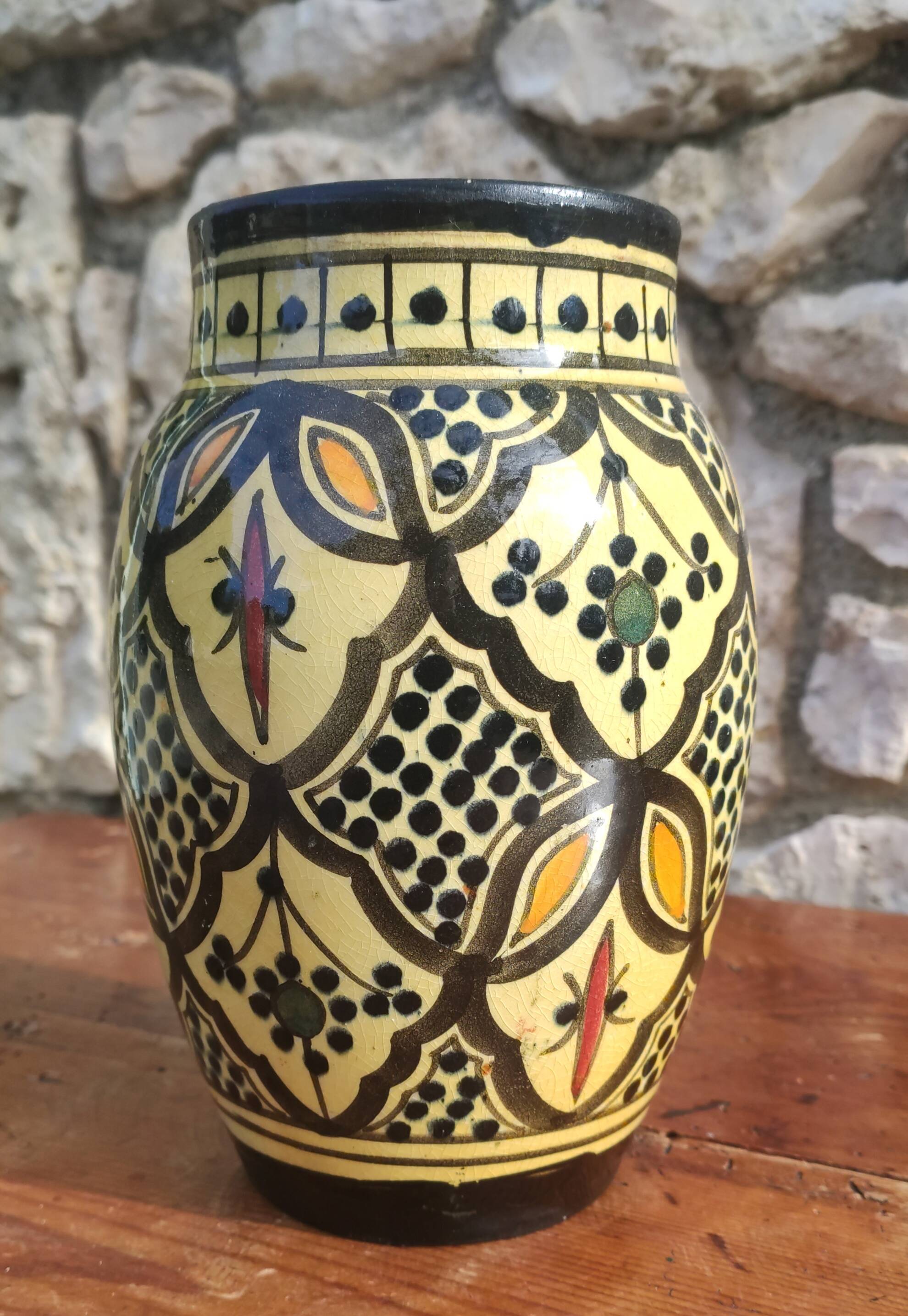 Moroccan ceramic vase