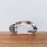 Vintage Swedish glass candlestick from Orrefors