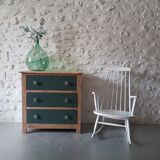 Vintage wood and green dresser