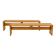Paire de bancs Charlotte Perriand en pin Les Arcs 1970