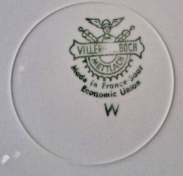 Service d'assiettes et plat, Villeroy et Boch, année 50 60  design