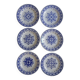 Set of 6 opaque porcelain dinner plates from St Amand