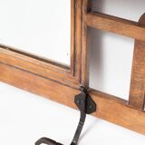 Antique French coat rack with mirror in art deco style circa 1930