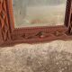 large tramp art mirror 19th century