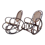 Set of 2 Thonet 19's Style Rocking Chairs