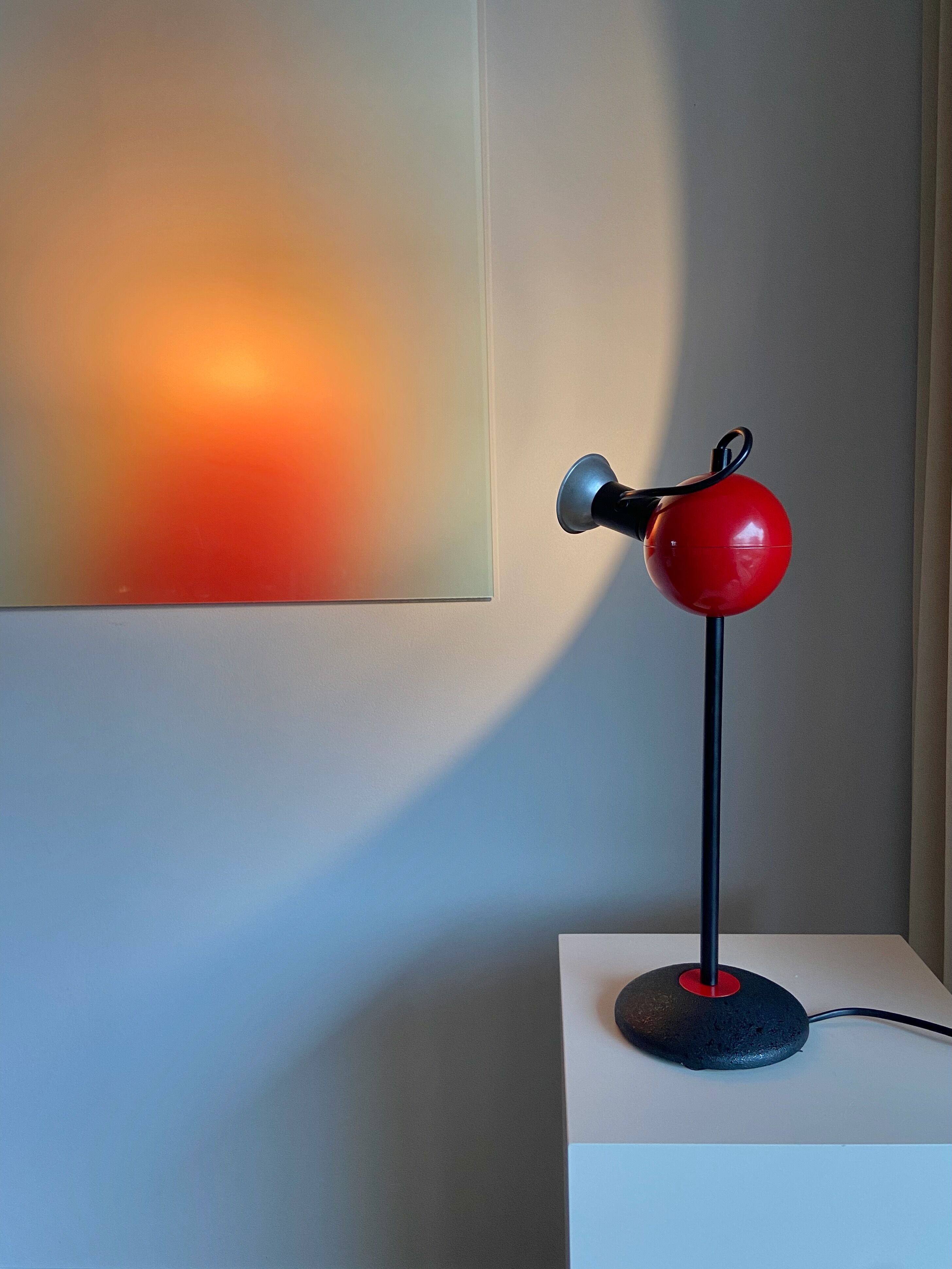 1980s Design Stefano Cevoli table lamp produced by Vermezzo Made in Italy