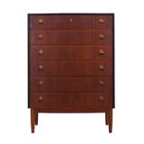 Teak chest of drawers, Danish design, 1960s, designer: Kai Kristiansen, man