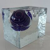 Glass candlestick, 80s