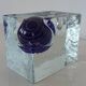 Glass candlestick, 80s