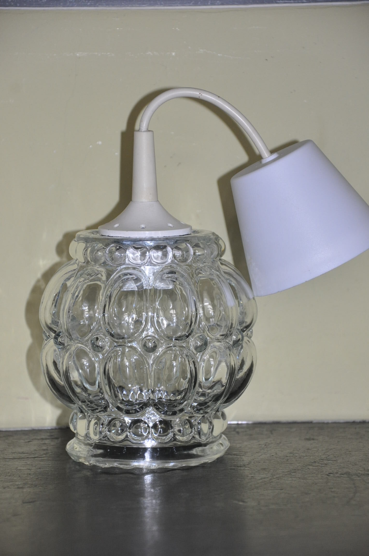 Vintage glass pendant lamp