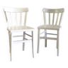 Solid wood bistro chairs - 50s/60s