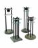 4 post-modern candlesticks 1980