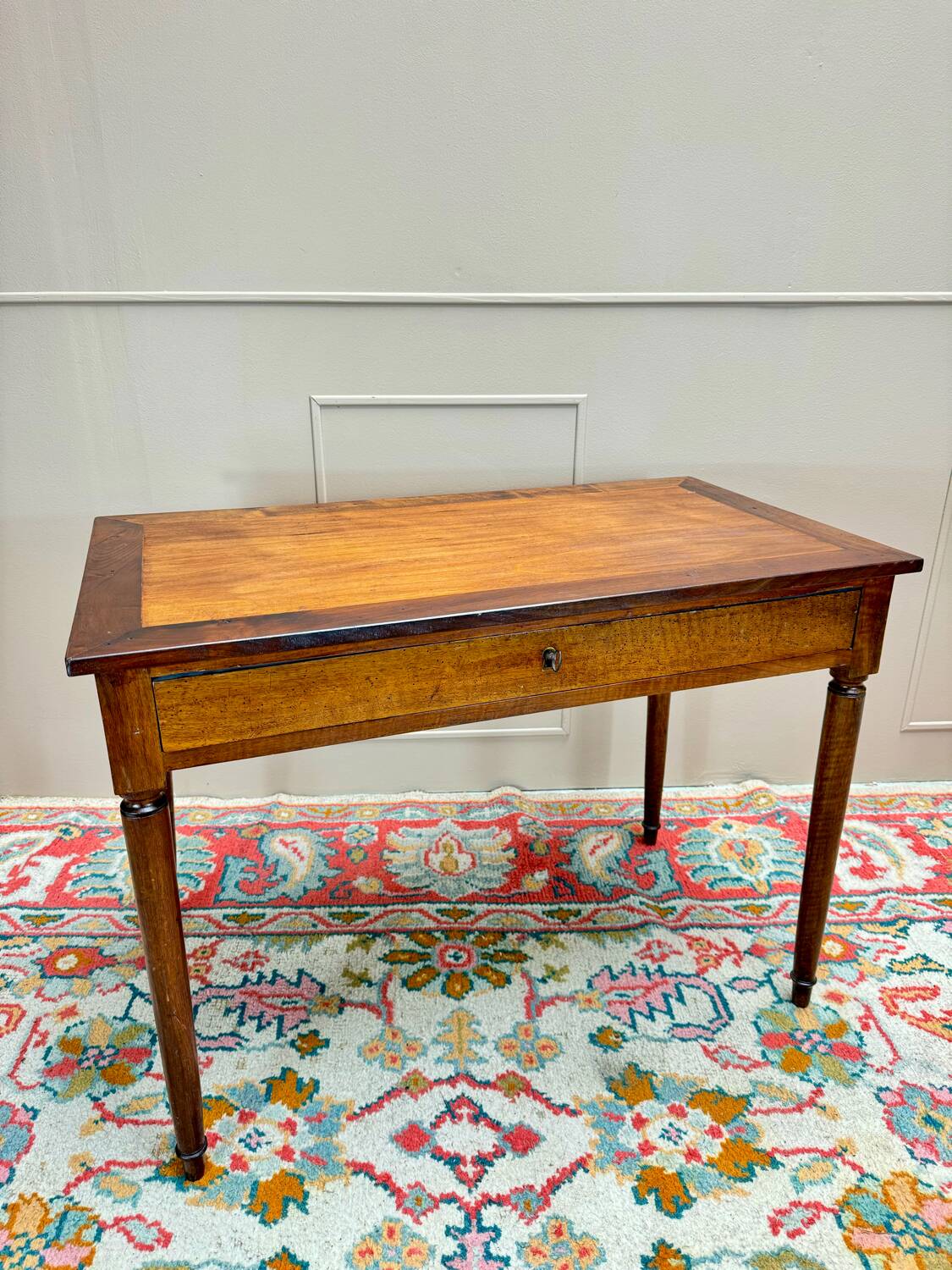 Louis XVI Style Walnut Desk Table 19th Century