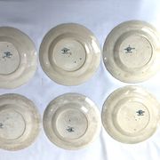 6 assiettes dessert minton montrose 19ème