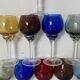 Set of 10 antique digestif glasses.