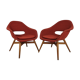Ensemble de 2 fauteuils coque de Miroslav Navratil, années 1960