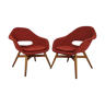 Ensemble de 2 fauteuils coque de Miroslav Navratil, années 1960
