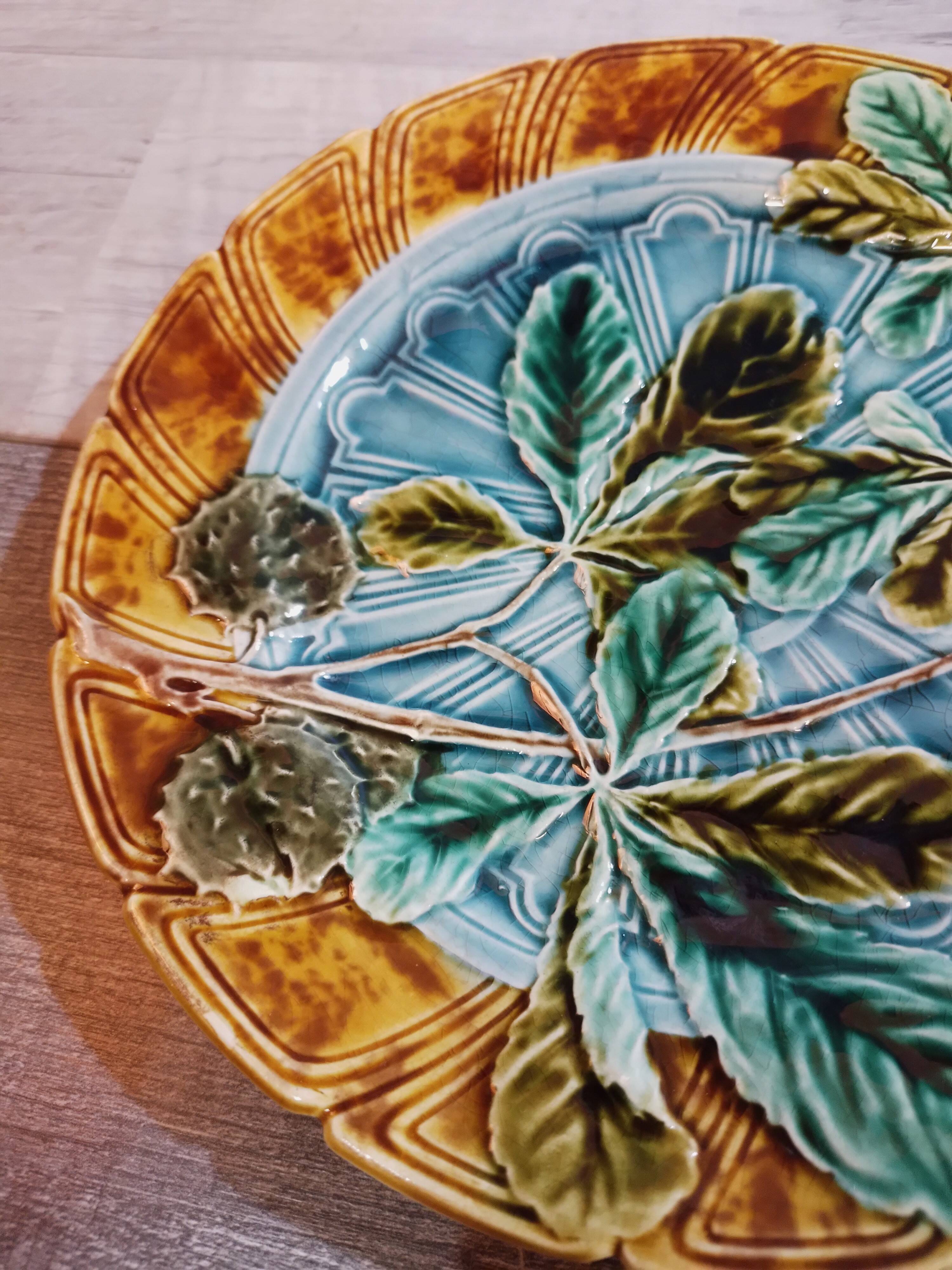 Sarreguemines plates from the end of the 19th century